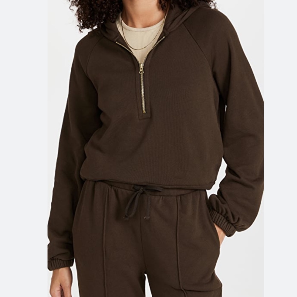 Nation LTD Brown Zip Up Hoodie